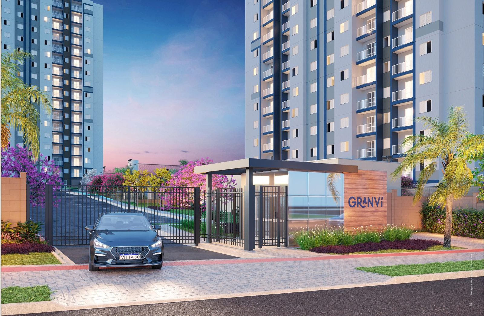 Fachada do Granví, empreendimento MCMV em Londrina